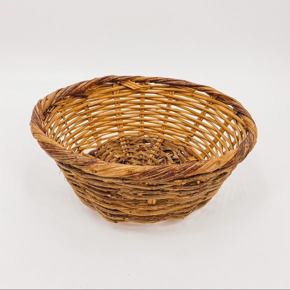 Vintage Wicker Natural Woven Basket Wall Decor - Picture 4 of 4